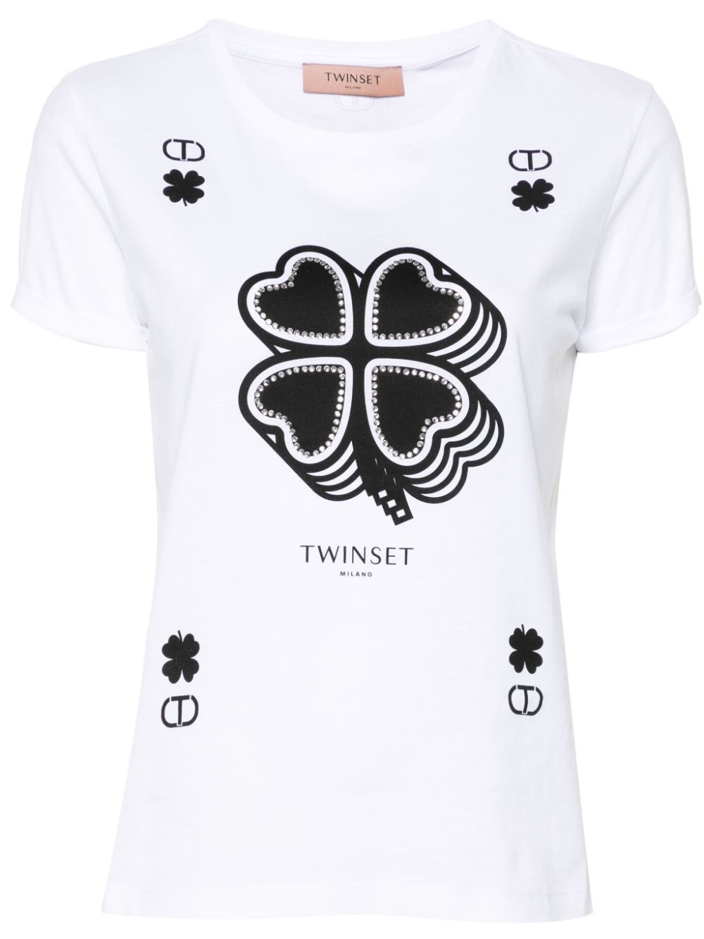 TWINSET T-Shirt mit Print - Weiß von TWINSET