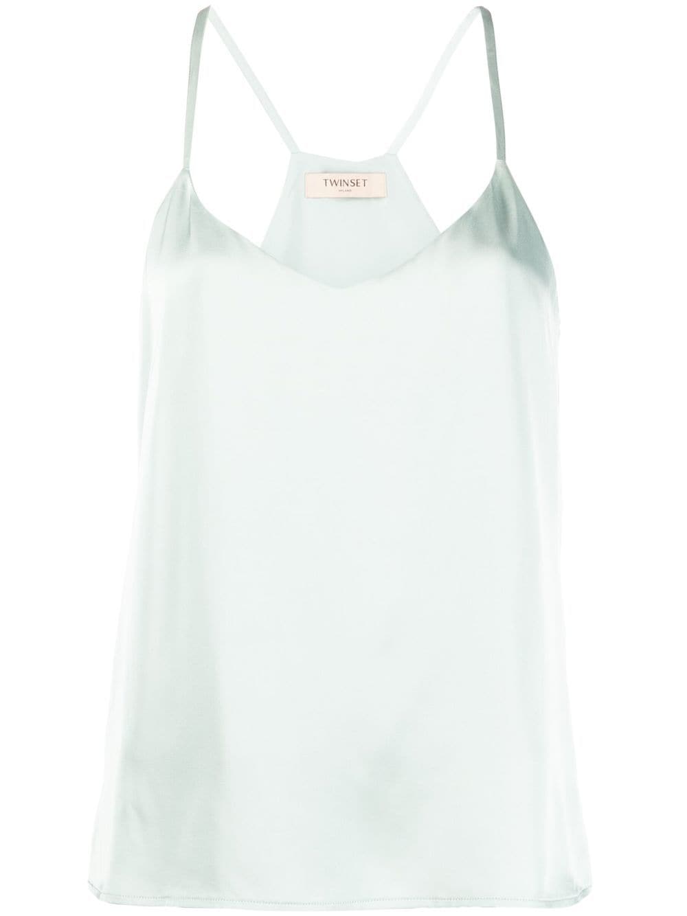 TWINSET Tanktop mit Logo-Schild - Grün von TWINSET