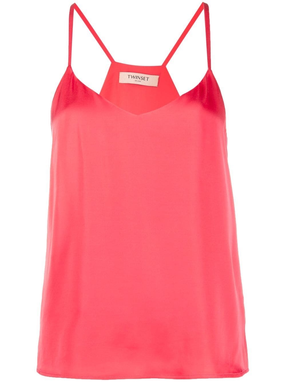 TWINSET Tanktop mit Logo-Schild - Rosa von TWINSET