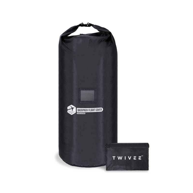 Twivee - 2 in 1 Rucksack Schutzhülle Und Regenschutz Flight Cover Für Backpack Flugzeug Überzug Flexibler Größe 60 Bis 110 Liter von TWIVEE
