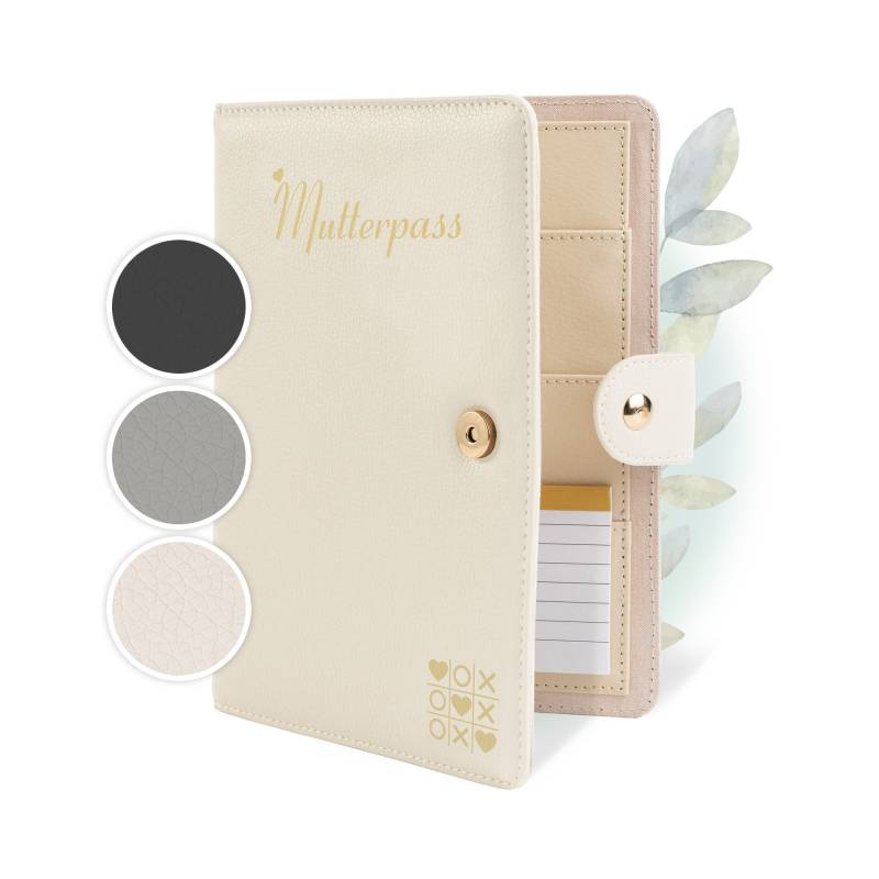 Twivee - Mutterpasshülle Organizer Mit Magnetverschluss Mutter-Kind-Pass Deutscher Mutterpass Inkl. Notizblock Und 8 Fächern von TWIVEE