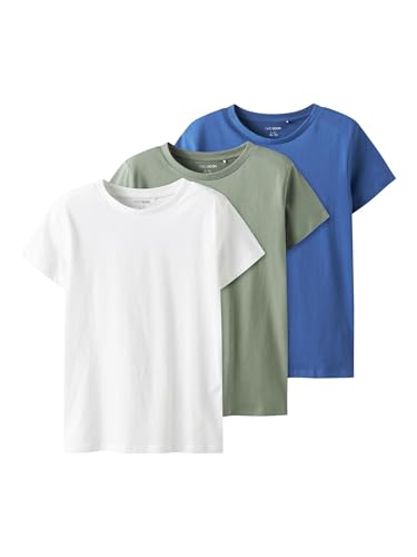 TWO SOON 3er-Pack Jungen T-Shirts Kurzarm – Bequeme Kinder T-Shirts aus 100% Baumwolle, Einfarbige Basics für Alltag & Freizeit von TWO SOON