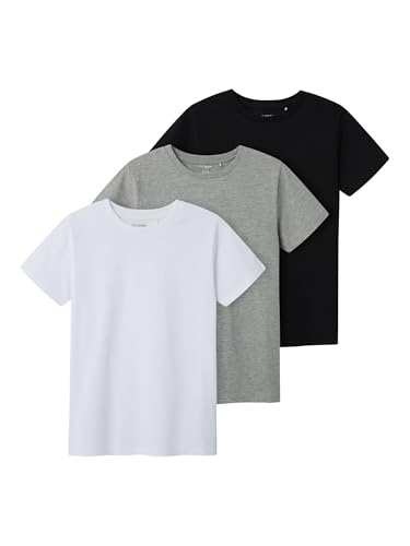 TWO SOON 3er-Pack Jungen T-Shirts Kurzarm – Bequeme Kinder T-Shirts aus 100% Baumwolle, Einfarbige Basics für Alltag & Freizeit von TWO SOON