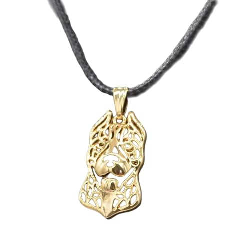 TWOMEM Halskette Anhänger Pitbull-Hunde-Halsketten für Damen, Liebhaber-Hundeschmuck-Halsketten Geburtstag Party Geschenk von TWOMEM