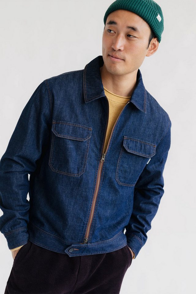 TWOTHIRDS Hemdjacke Sebree - Dark Blue Vegane Hemdjacke aus 100% Bio Baumwolle von TWOTHIRDS
