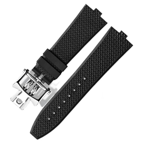 TWRQA Senior FKM Fluorkautschuk-Uhrenarmband für Vacheron Constantin 4500 V, 5500 V, 7900, VC, konvexe Öffnung, 7 mm, 7 mm, Achat von TWRQA