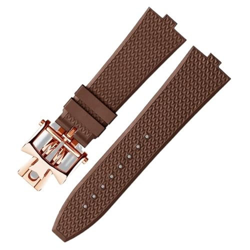 TWRQA Senior FKM Fluorkautschuk-Uhrenarmband für Vacheron Constantin 4500 V, 5500 V, 7900, VC, konvexe Öffnung, 7 mm, 7 mm, Achat von TWRQA