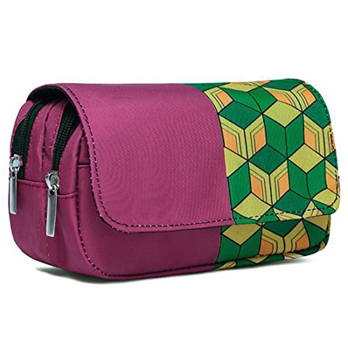 TWSTIV Anime Kamado Tanjirou Nezuko Cosplay Federmäppchen Federmäppchen Halter Bleistift Box Schreibwaren Tasche Große Kapazität mit Reißverschluss, 2.tomioka Giyuu, Box von TWSTIV