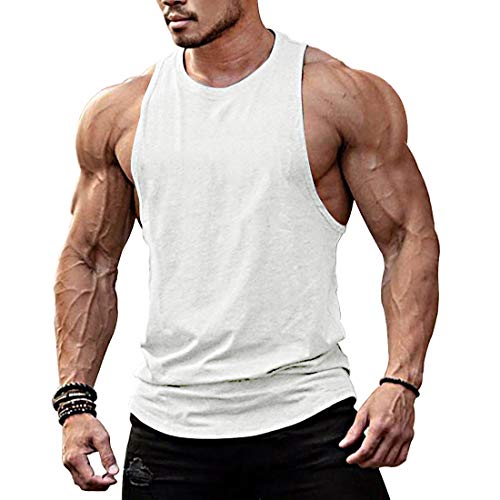 Herren Tanktop Fitness Stringer Low Cut Off à â€žrmellos Weste Bodybuilding T-Shirt von TX Apparel