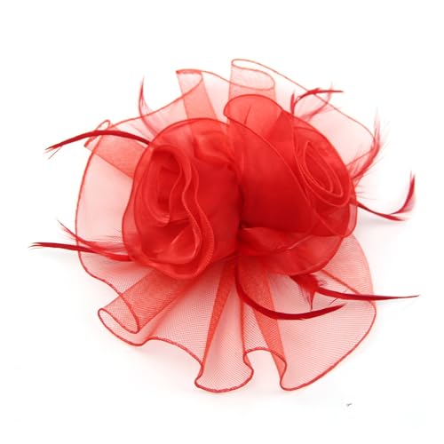 Fascinator-Hüte mit Blumenmuster for Damen, mit Stirnband und Clips, Kopfbedeckung for Cocktail- und Teepartys for Mädchen und Frauen(10) von TXLEAPEY
