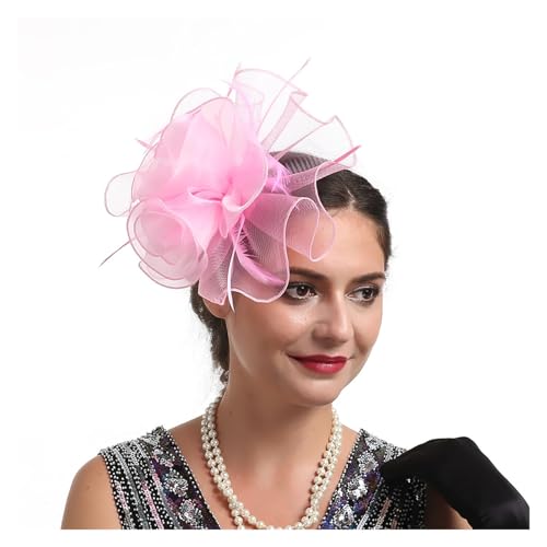 Fascinator-Hüte mit Blumenmuster for Damen, mit Stirnband und Clips, Kopfbedeckung for Cocktail- und Teepartys for Mädchen und Frauen(13) von TXLEAPEY