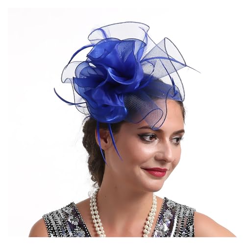 Fascinator-Hüte mit Blumenmuster for Damen, mit Stirnband und Clips, Kopfbedeckung for Cocktail- und Teepartys for Mädchen und Frauen(6) von TXLEAPEY