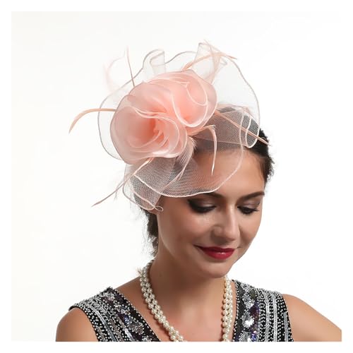 Fascinator-Hüte mit Blumenmuster for Damen, mit Stirnband und Clips, Kopfbedeckung for Cocktail- und Teepartys for Mädchen und Frauen(9) von TXLEAPEY