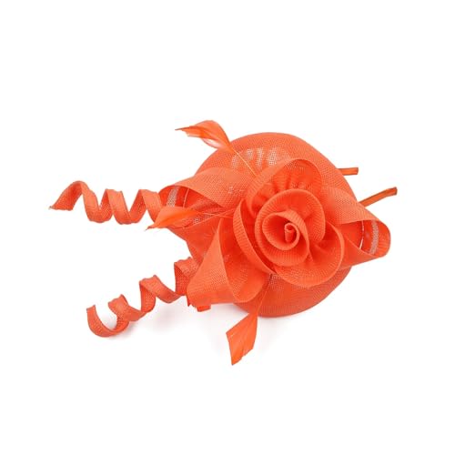 Fascinator-Hut Mit Blumenmuster, Stirnband Mit Clips, Pillbox-Hut, Cocktail-/Teeparty-Kopfbedeckung For Frauen(HA5803-12) von TXLEAPEY