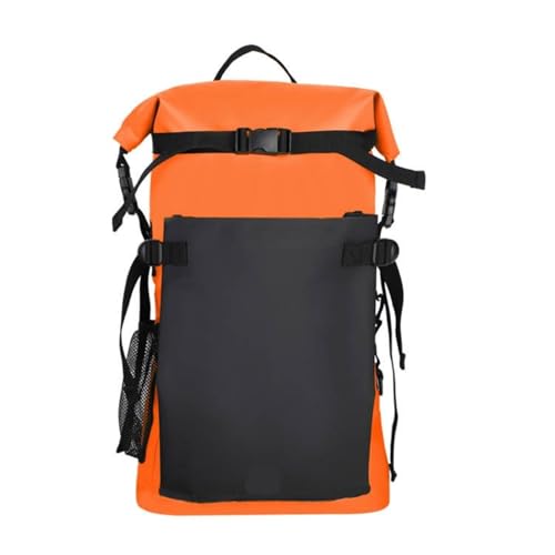TXLEAPEY 30L Wasserdichter Dry Bag Rucksack for Camping Driften Wandern Schwimmen Rafting Kajakfahren Fluss Trekking Outdoor Schwimmende Taschen(Orange) von TXLEAPEY