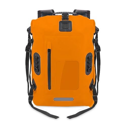 TXLEAPEY 30L wasserdichte Dry Bag Angelrucksack Drift Schwimmen Fluss Trekking Schulter Köder Angeln Eimer Ausrüstung Tauchen Rafting Kajak Tasche(Orange) von TXLEAPEY