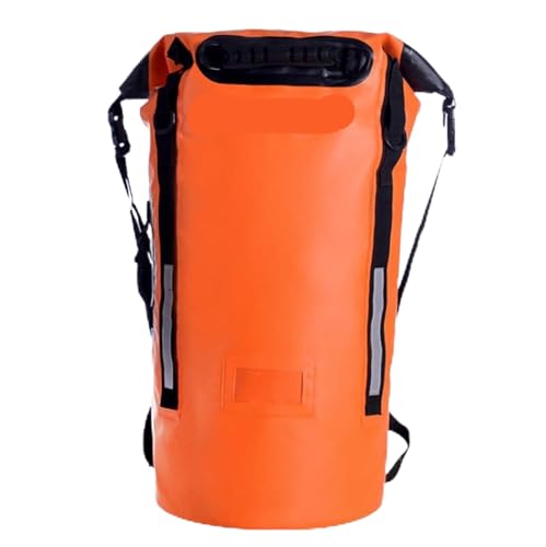 TXLEAPEY 40L Schwimmen wasserdichte Tasche Professional Outdoor Camping Dry Bag Boje Mochila Trekking Lagerung Wasserdicht Rucksack(Orange) von TXLEAPEY