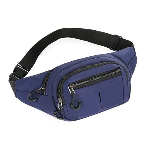 TXLEAPEY Fanny Packs Männer Frauen Hüfttasche Multi-Pockets Brusttasche Freisprech-Geldbörsen Hüfttasche Taschen for Workout Reisen Laufen(Blue) von TXLEAPEY