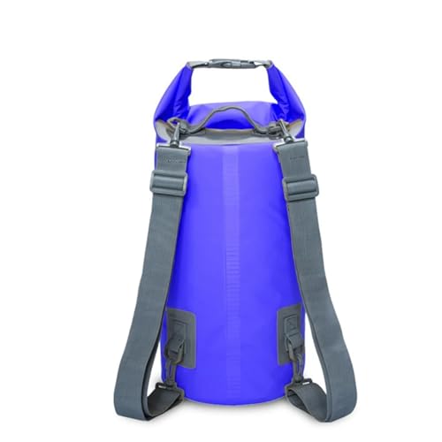 TXLEAPEY PVC Wasserdichter Rucksack Kajak Beutel Outdoor Trekking Schulter Dry Bag Reise Tauchen Boot Ozean Pack Fluss Tasche 5L 10L 15L 20L 30L(Blue,5L) von TXLEAPEY