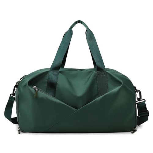 TXLEAPEY Sporttasche for Damen mit Schuhfach, wasserdichte Yoga-Sporttasche, Nass-/Trocken-getrennter Schwimmrucksack, Reise-Fitness-Tragetasche(Deep Green) von TXLEAPEY