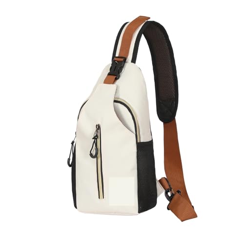 TXLEAPEY Verstellbare Brusttasche for Herren, wasserdichte und tragbare Umhängetasche und Umhängetasche, sehr geeignet for Reisen und Outdoor-Sportarten(Beige) von TXLEAPEY