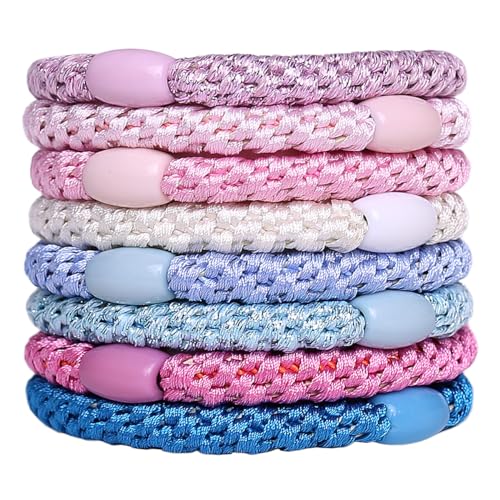 8Stück Haargummis für Mädchen, elastischen Bändern, Haarbänder, elastisch Stil 4 von TXSN