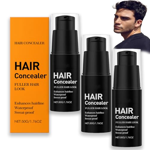 Lefron Haar-Concealer, Lefron Magic Scalp Concealer, wasserfestes und schweißfestes Haar für Frauen und Männer, Ansatz-Ausbesserung, volleres Haar-Aussehen (3pcs) von TXYUE