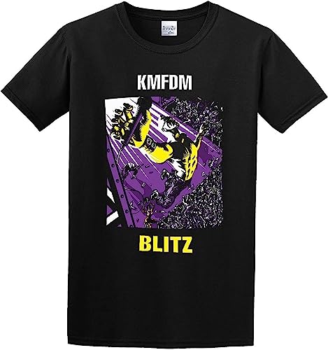 Men's KMFDM Blitz Cotton T Shirt Hemden(3X-Large) von TY@FERDSA