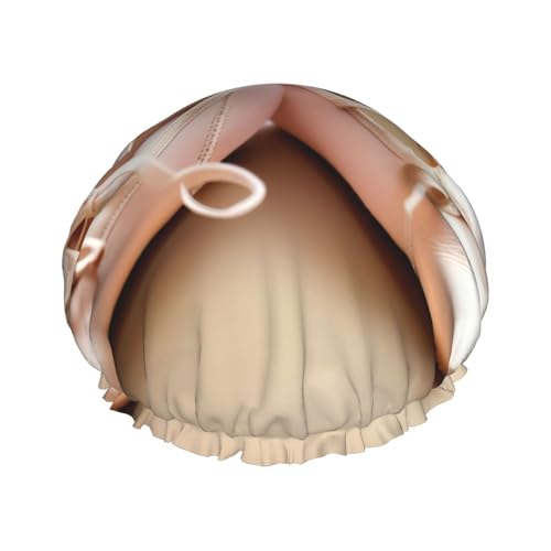 Ballettschuhe, doppellagige Badekappe für Frauen, um langes und dickes Haar zu bedecken, wiederverwendbare wasserdichte Motorhaube von TYANG