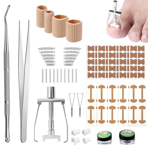 TYBYBB Eingewachsene Zehennägel Set Nagelspange Fußnägel Zehennagel Korrektur, Eingewachsener Zehennagel Korrektur, Zehennagel Korrektur Patch, für Zehennagel Eingewachsen von TYBYBB