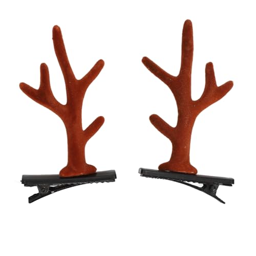 9 Paar Weihnachtsgeweih-Haarspangen, Niedliche Rentiergeweih-Haarnadeln, Haarschmuck für Frauen und Mädchen, Weihnachtsfeier von TYCIONG
