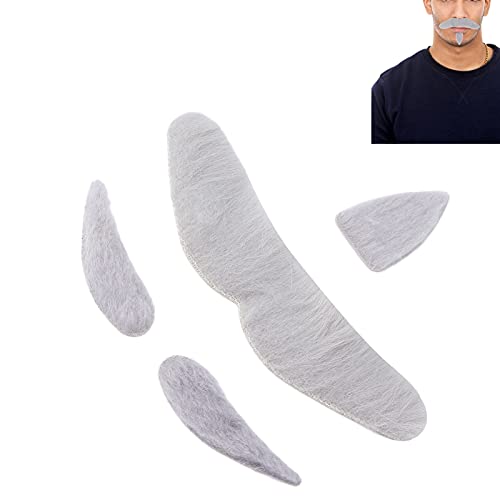 Selbstkleber Schnurrbart Peel Stick Gefälschter Schnurrbart Aufkleber für Kostümparty Halloween Kleid mit Wiederverwendbarem Flanellmaterial für Erwachsene Selbstkleber Schnurrbart Peel Stick Gefälschter Schnurrbart Aufkleber für Kostümparty Halloween Kleid mit Wiederverwendbarem Flanellmaterial für Erwachsene von TYCIONG