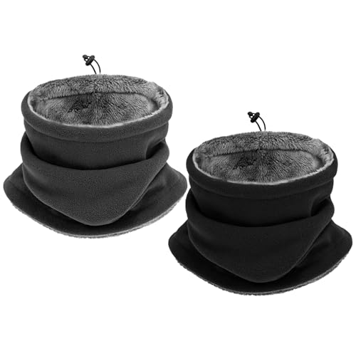 TYFGRT 2 Stück Fleecemasken, Verstellbare Masken, Warme Masken, Wind- Und Staubdichte Masken, Multifunktionale Wintermasken, Geeignet Zum Radfahren, Skifahren Und Bergsteigen von TYFGRT