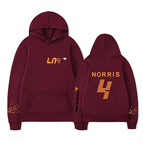 TYI Uni Lando-Norris Hoodie Sweatshirt Harajuku Cartoon Hip Hop Mode Kleidung F1 Racing Fans Herren/Frauen Hoodie von TYI