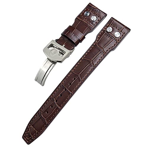 TYLDBNF 21mm Nieten echtes Leder -Uhrband für IWC Big Pilot Top Gun Watch IW3777 Kalbsleder Lederband TYLDBNF 21mm Nieten echtes Leder -Uhrband für IWC Big Pilot Top Gun Watch IW3777 Kalbsleder Lederband von TYLDBNF