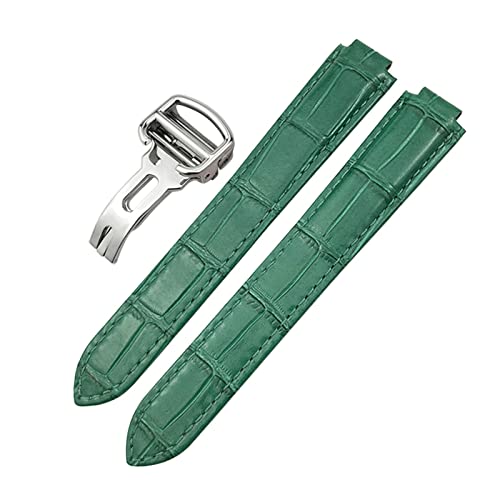 TYLDBNF Echtes Leder Uhrenband 14 mm 16 mm 18 mm 20 mm 22 mm für Ballon Bleu de Konvexe Typ Bunt Kalb von TYLDBNF