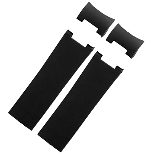 TYLDBNF Für Ulysse Nardin Silicon Gummi -Uhren -Band 263 Diver Burved End Gurt 22 mm wasserdichte Gürtel Uhrenarmbänder (Farbe: ein schwarzes Schwarz, Größe: 22 mm) von TYLDBNF