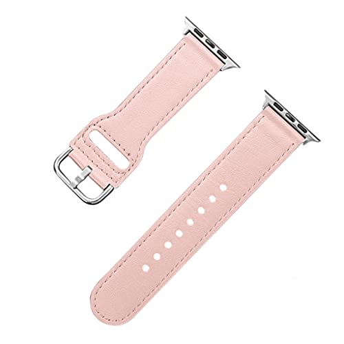 TYLDBNF Für das Watch Band echtes Lederband 42mm 44mm Serie 5 4 Uhrenband 38 mm 40 mm Armbandzubehör (Black-Jojos bizarre Abenteuer1,38 mm oder 40 mm) von TYLDBNF