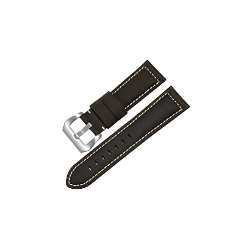 TYLDBNF Handgefertigter DIY Uhren -Band -Vintage -Leder -Uhrenband 20mm 22 mm 24 mm 26mm Uhrenband Frauen Uhrengurt (D, 20 mm) von TYLDBNF