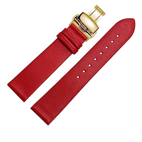 TYLDBNF Leder-Uhrengurt für Männer und Frauen-dünne weiche Schnalle-Accessoires dünne Schaltkettenkette (weiße Patch Fünfzüfige Sterne 4,16 mm) von TYLDBNF