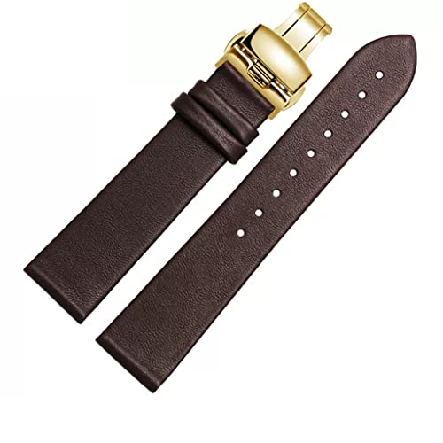 TYLDBNF Leder-Uhrengurt für Männer und Frauen-dünne weiche Schnalle-Accessoires dünne Schaltkettenkette (weiße Patch Fünfzüfige Sterne 4,16 mm) von TYLDBNF