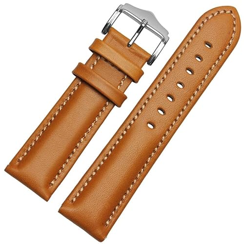 TYLDBNF Lederarmband handgefertigtes Gurt 18 20 mm 22 mm Gurt Grüne Farbschuh Uhren (C, 20 mm) von TYLDBNF