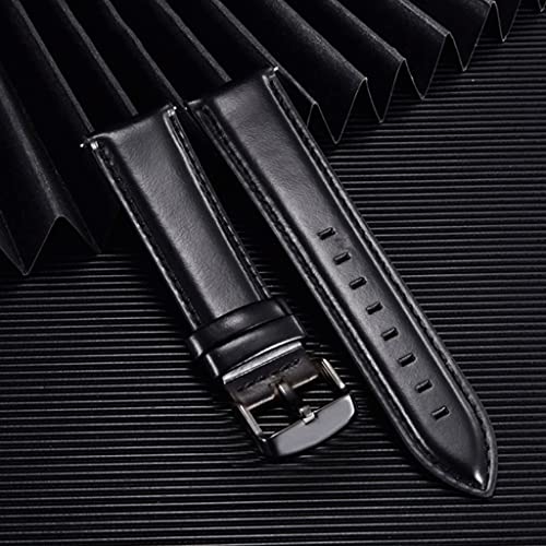 TYLDBNF Retro -Leder -Wachband 18 mm 20 mm 22 mm für Uhr 42 mm 46 mm Schnellfreisetzarmbandbandband (D, 18 mm) von TYLDBNF