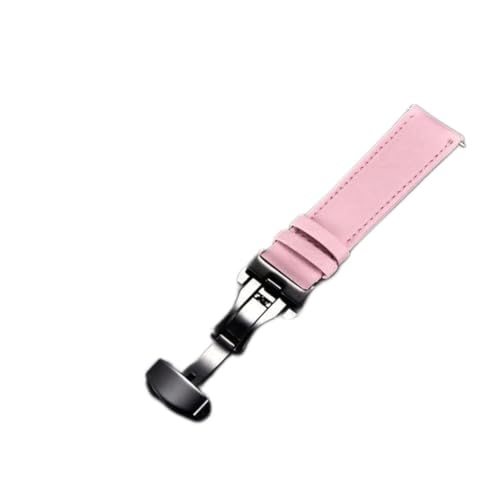 TYLDBNF Watch Band Echtes Kuhleder -Uhrengurt mit Schnallenarmband Grün rotes weißes Uhrband 18mm 20 mm 22 mm 24 mm (blau, 18 mm) von TYLDBNF