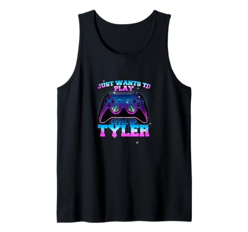 Herren TYLER - LEVEL UP mit Controller: WILL NUR SPIELEN Tank Top Herren TYLER - LEVEL UP mit Controller: WILL NUR SPIELEN Tank Top von TYLER Sohn Enkel Geburtstag Geschenkideen