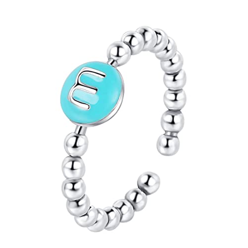 TYMONT S925 Sterling Silber Perle M Bohne Ring, Nische Design Personalisierte Sterling Silber Ring,Silber,7 von TYMONT