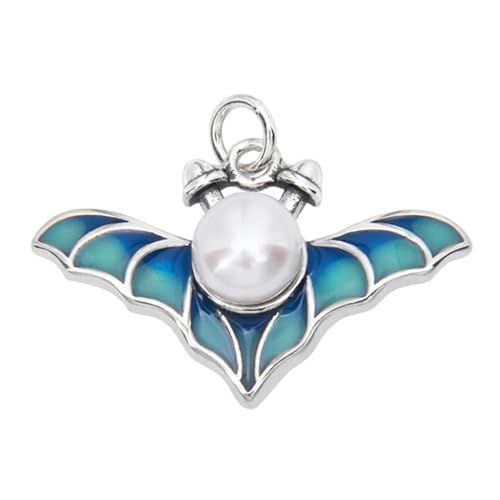 TYMONT S925 Sterling Silber Perle Schmetterling Damen Anhänger, Schöne Vielseitige Damen Sterling Silber Anhänger Halskette,Silber,Pendant + Chain 70cm von TYMONT