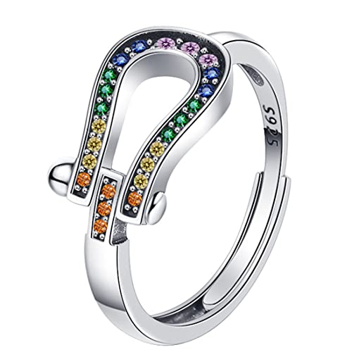 TYMONT S925 Sterling Silber Und Diamant Damen Ring, Einfache Edelstein Sterling Silber Ring,Silber,8 von TYMONT