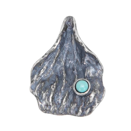 TYMONT S925 Sterling Silber Unregelmäßige Textur Anhänger, Männer Und Frauen Personalisierte Mode Vielseitige Sterling Silber Anhänger Halskette,Silber,Pendant + Chain 70cm von TYMONT