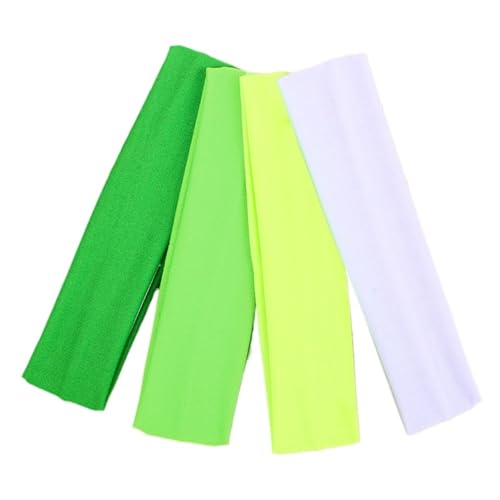 4 stücke Outdoor Sport Stirnband Fitness Haarbänder Frau Haar Wrap Klammer Elastische Radfahren Yoga Lauf Ausübung(Color 01) von TYNXK